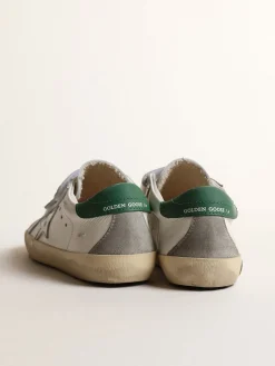 Shop Old School Junior com estrela de couro metálico e talão verde Meninas pequenas (1-3 anos)|Meninos pequenos (1-3 anos)