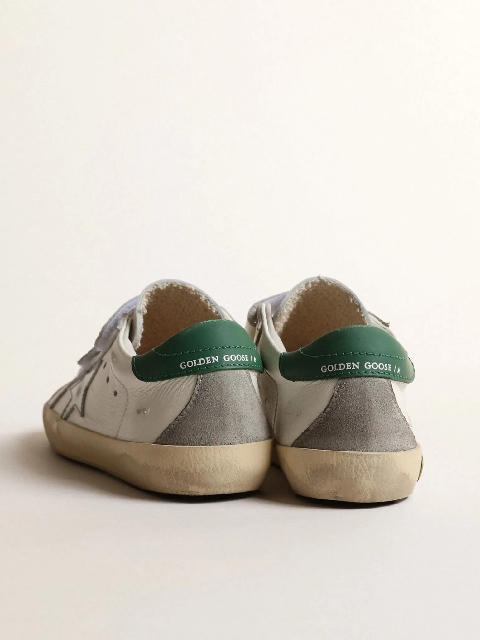 Shop Old School Junior com estrela de couro metálico e talão verde Meninas pequenas (1-3 anos)|Meninos pequenos (1-3 anos)