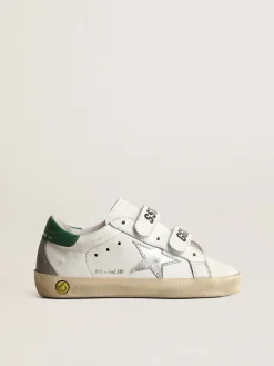 Hot Old School Teen com estrela de couro metálico e talão verde Meninas (4-10 anos)|Meninos (4-10 anos)