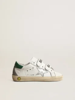 Online Old School Young com estrela de couro metálico e talão verde Meninas (4-10 anos)|Meninos (4-10 anos)