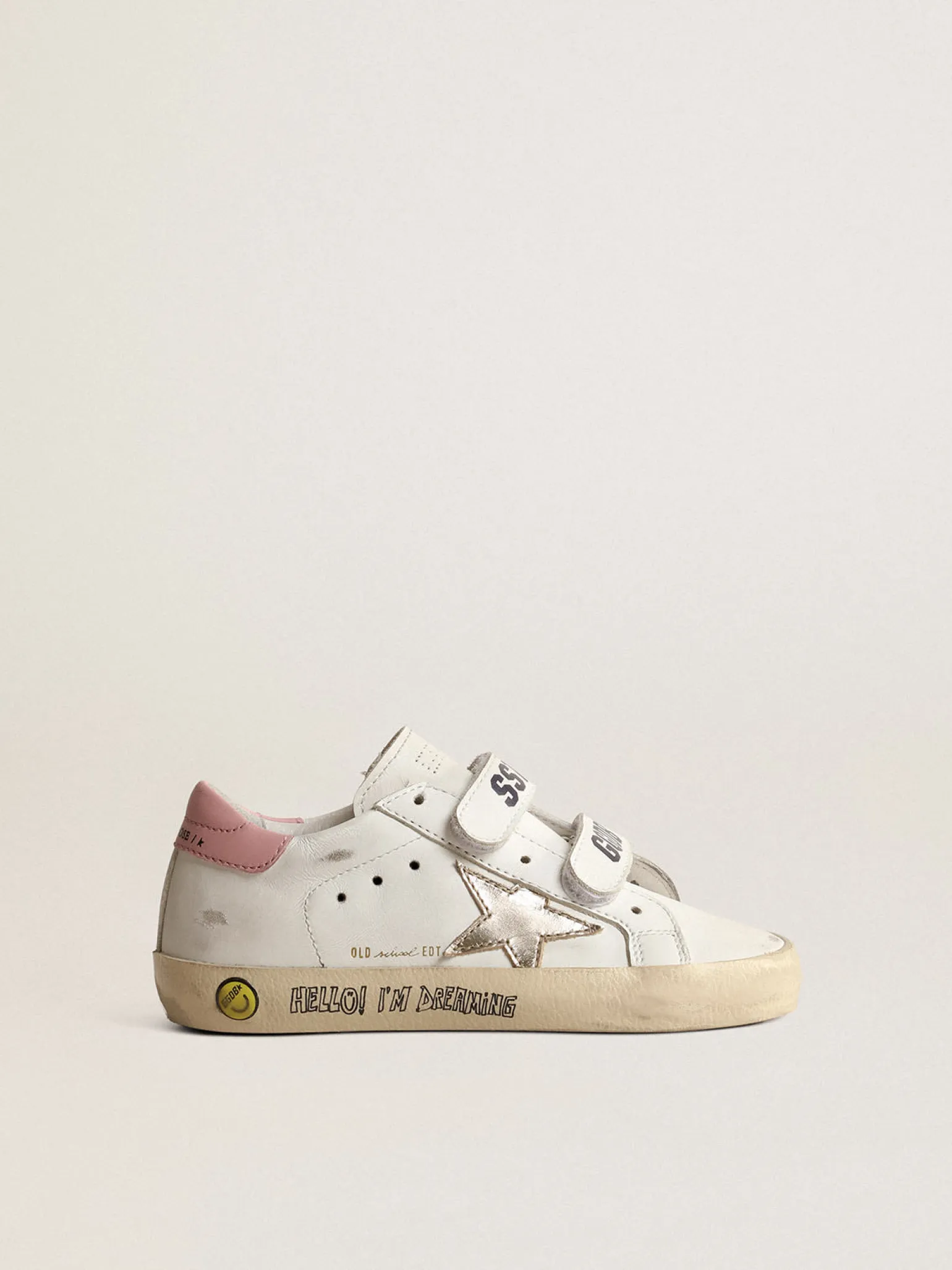 Cheap Old School Young com estrela de couro metálico e talão rosa Meninas (4-10 anos)