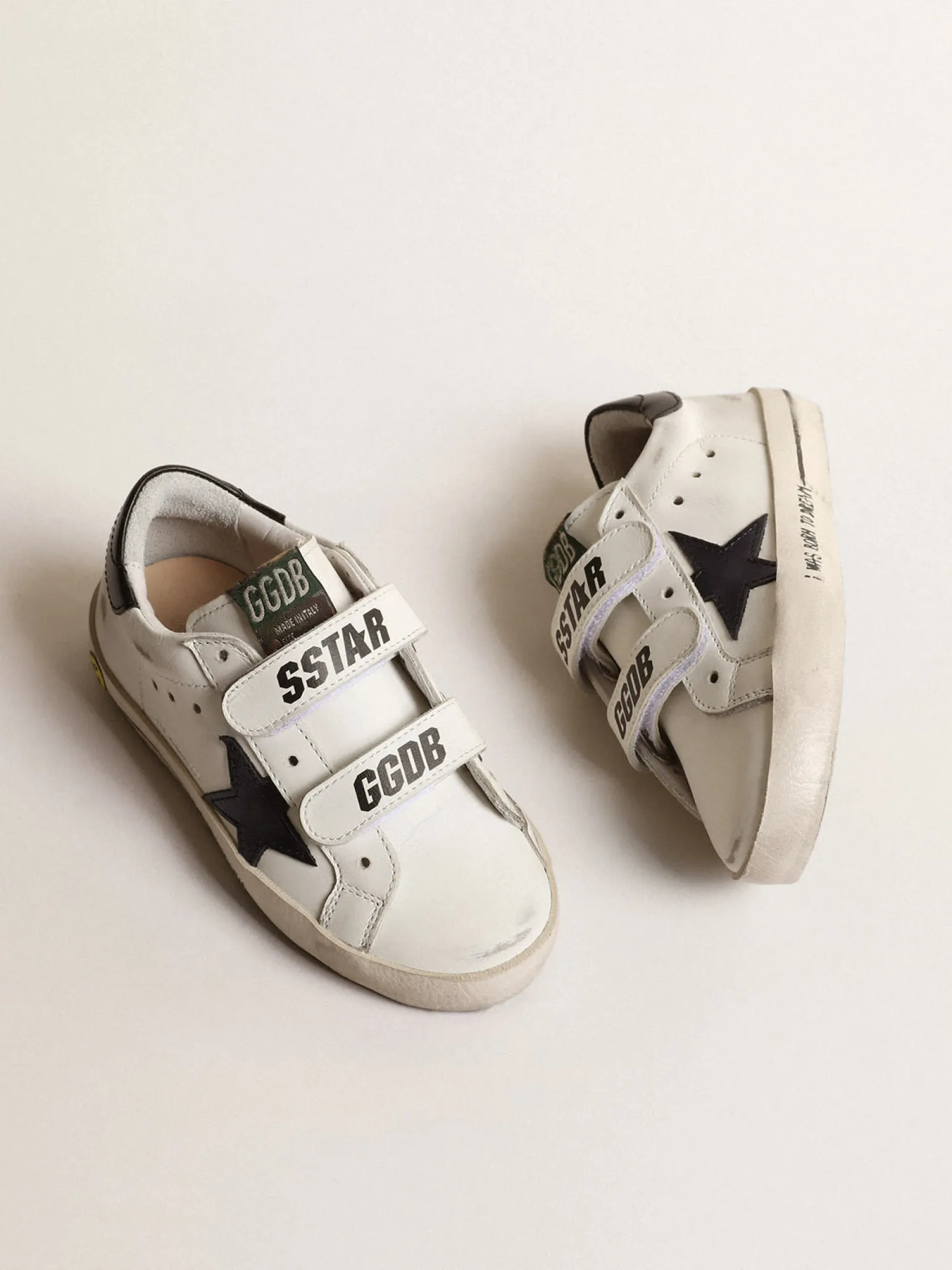 Cheap Old School Young com estrela de couro metálico e talão preto Meninas (4-10 anos)|Meninos (4-10 anos)