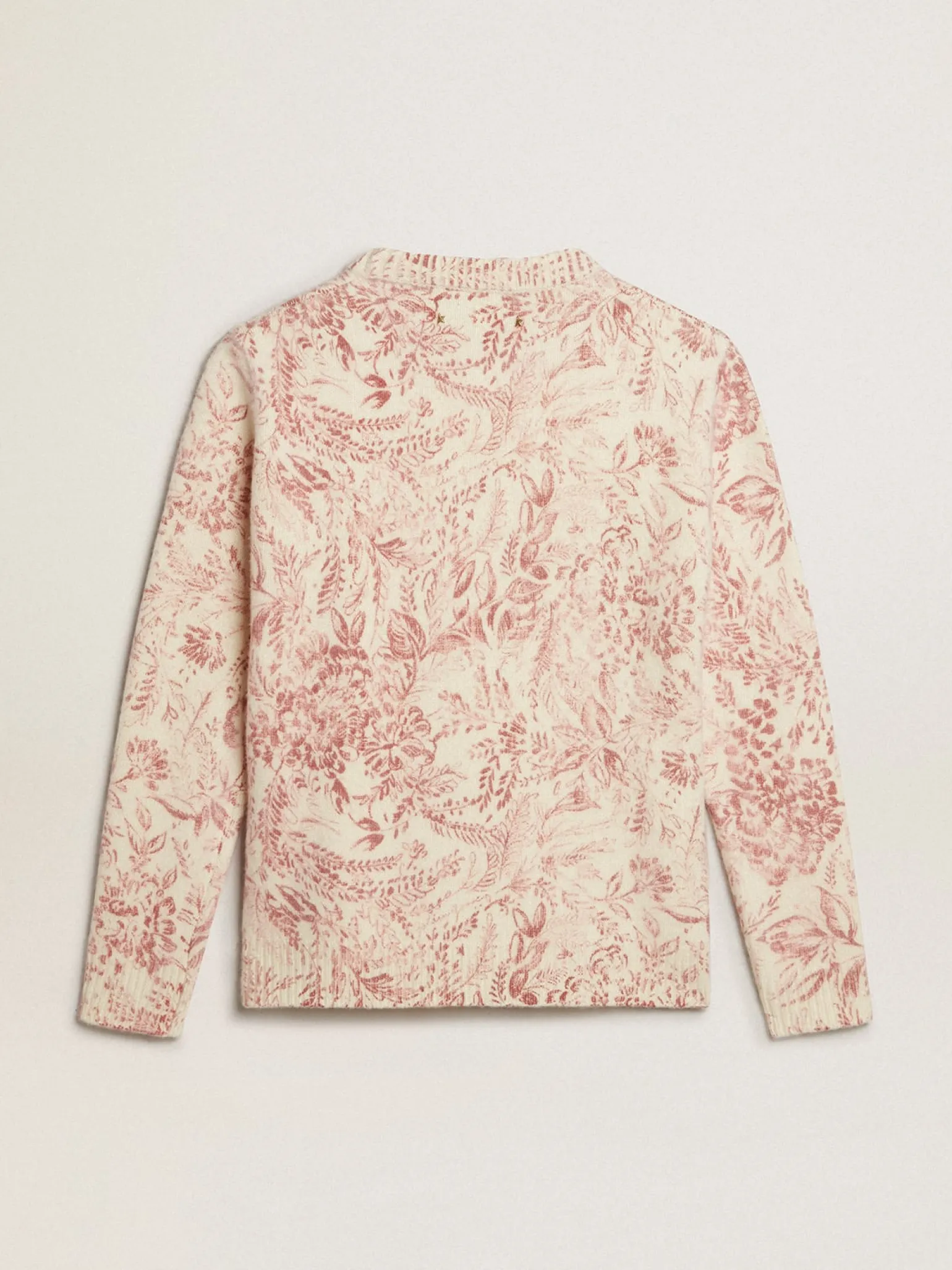 Cheap Pulôver de gola redonda feminino de lã com estampa toile de jouy all over MULHER Malhas
