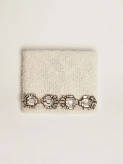 Fashion Punho branco com cristais baguete MULHER Jewels|Joias