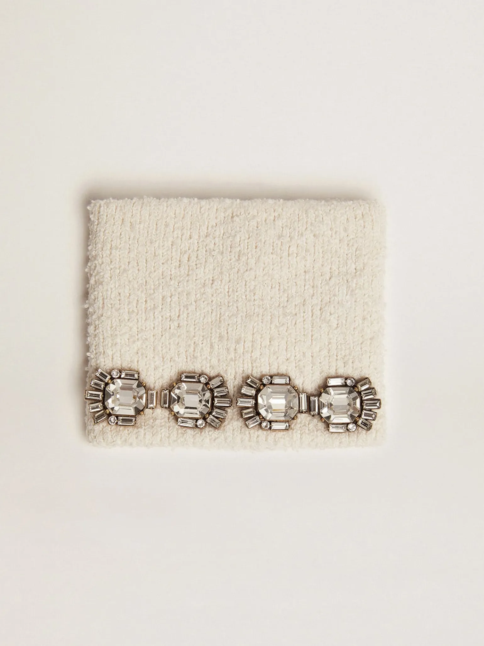 Fashion Punho branco com cristais baguete MULHER Jewels|Joias