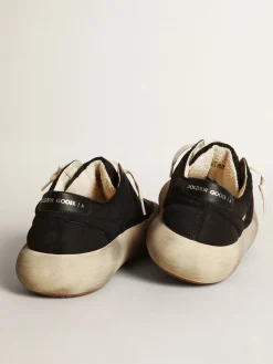 Cheap Space-Star Masculino de náilon com estrela e talão de couro preto Space-Star