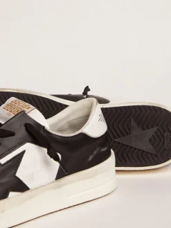 Discount Stardan feminino de couro branco e preto MULHER Stardan