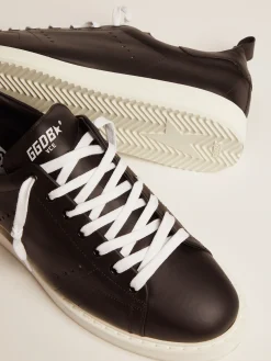 Discount Starter masculino de couro com estrela estampada no talão Starter