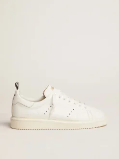 Store Starter masculino de couro com estrela no talão Starter