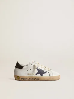Outlet Super-Star Junior de napa com estrela estampada e talão preto Meninas pequenas (1-3 anos)|Meninos pequenos (1-3 anos)