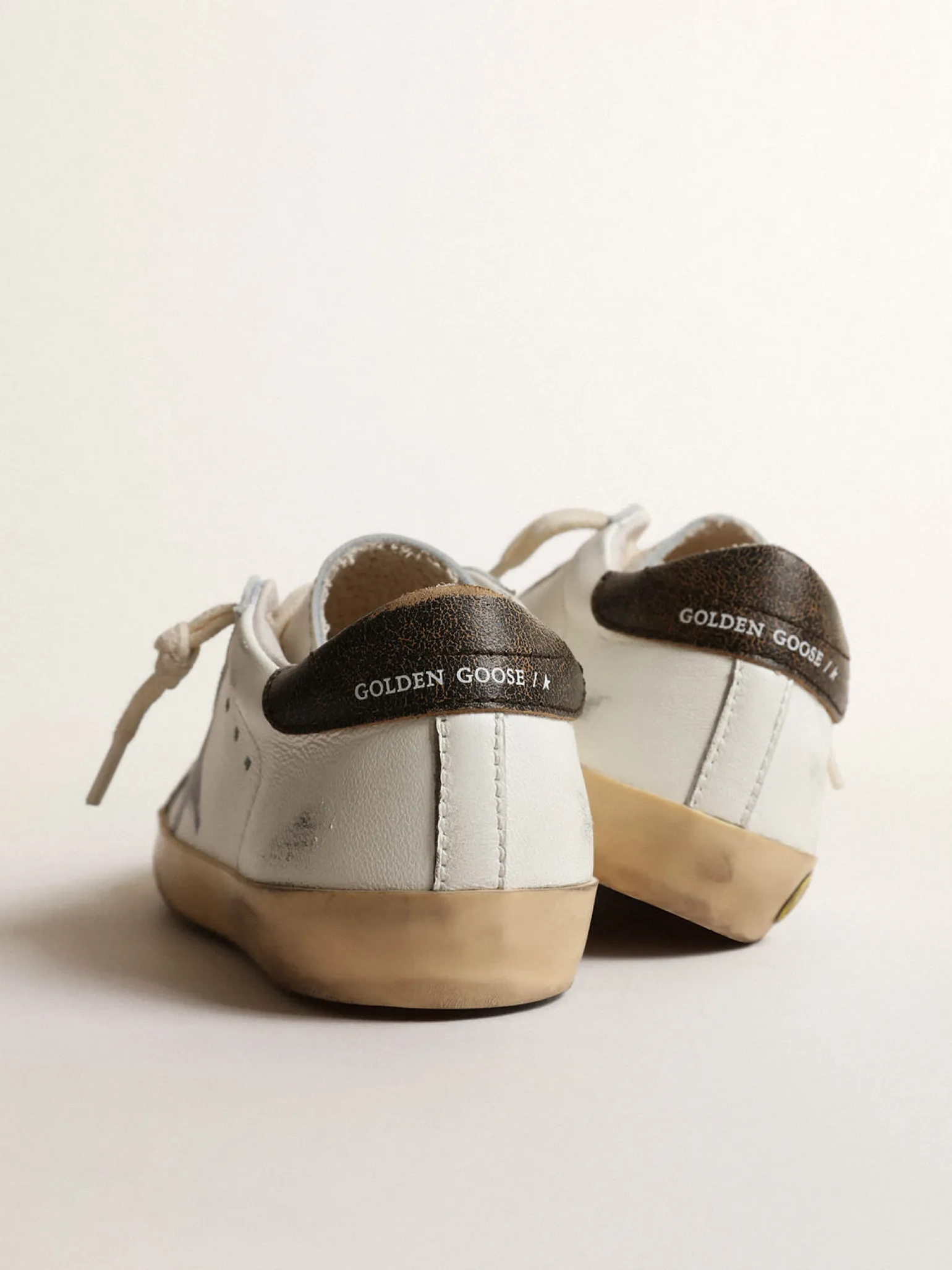 Outlet Super-Star Junior de napa com estrela estampada e talão preto Meninas pequenas (1-3 anos)|Meninos pequenos (1-3 anos)