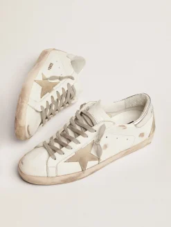 Discount Super-Star masculino com talão prateado e inscrições Super-Star