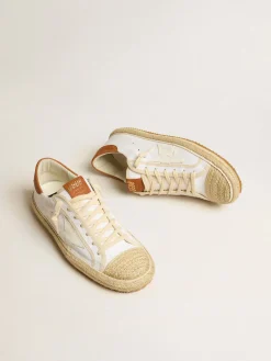 Sale Super-Star Masculino LTD de lona com estrela de couro branco e biqueira de ráfia Beachwear|Super-Star