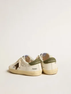 Hot Super-Star Young de napa com estrela de suede e talão verde Meninos (4-10 anos)