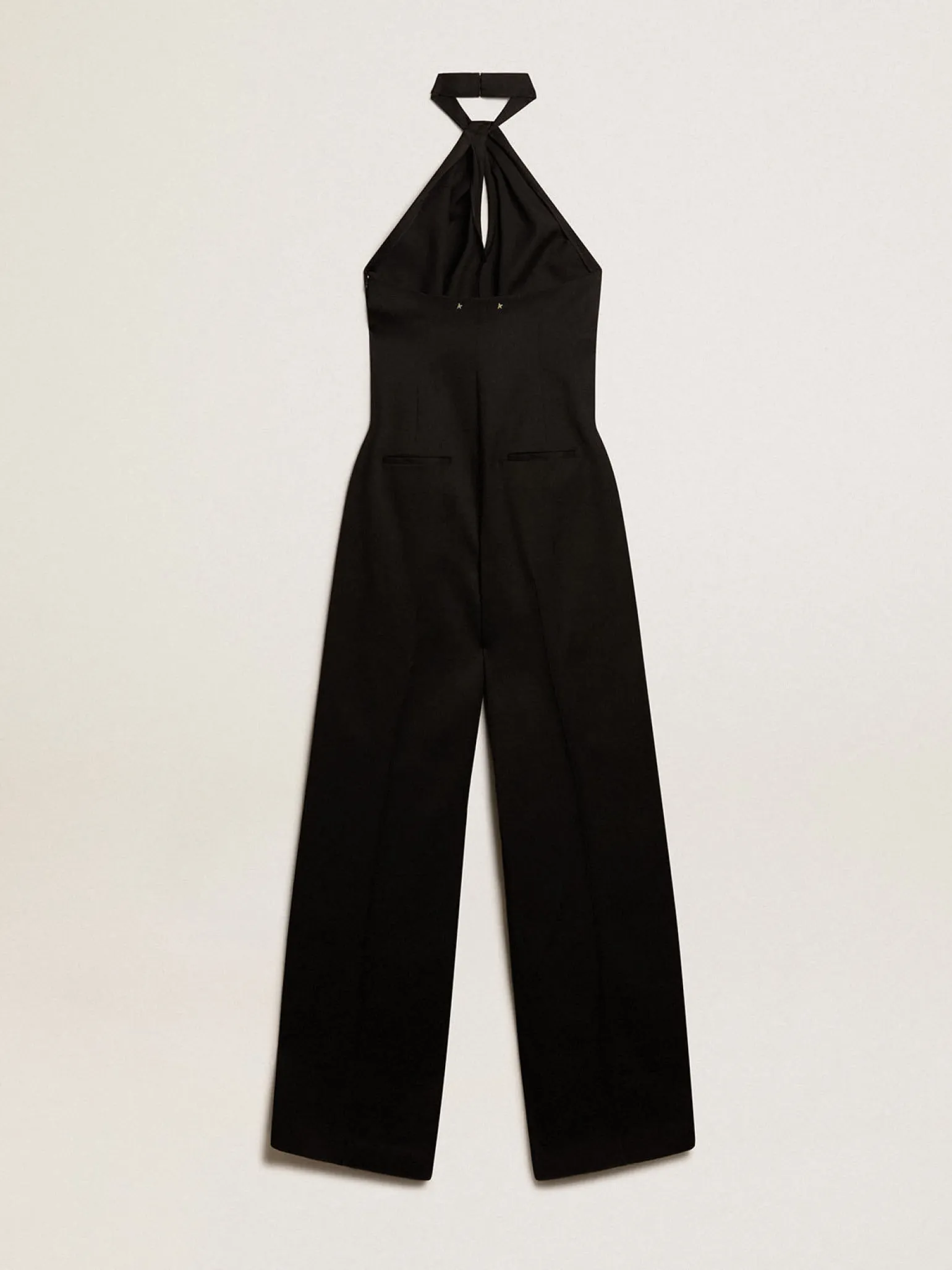 Best Sale Terno vestido de gabardine de lã preta MULHER Vestidos e macacões