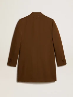 Discount Vestido curto de lã cor de faia com botões de chifre MULHER Vestidos e macacões