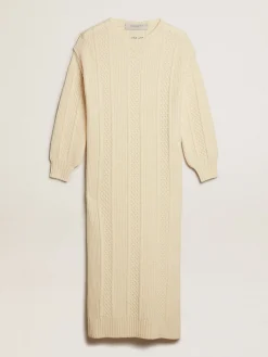New Vestido de lã com bordado nas costas MULHER Vestidos e macacões