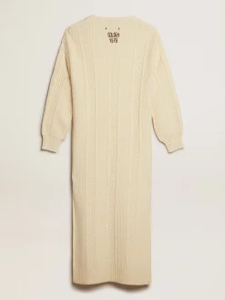 New Vestido de lã com bordado nas costas MULHER Vestidos e macacões