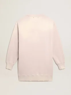 Discount Vestido de moletom rosa pálido com tratamento desgastado MULHER Vestidos e macacões