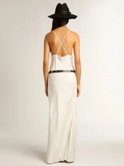 Cheap Vestido slip dress cor de pergaminho MULHER Vestidos e macacões