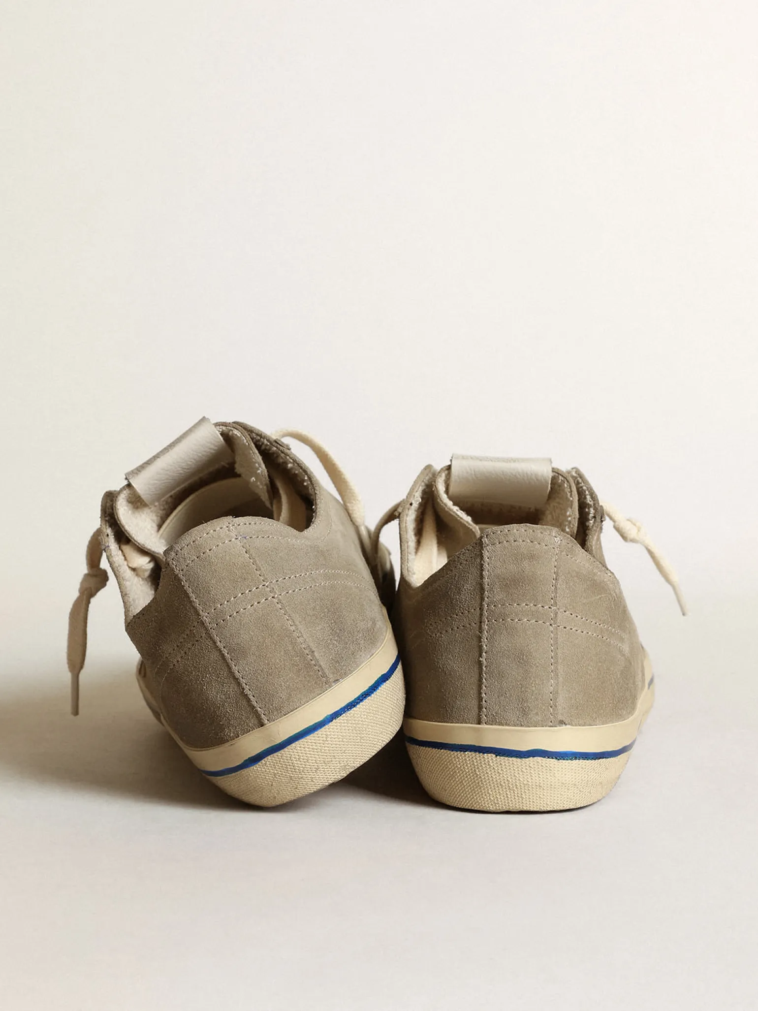 Outlet V-Star masculino com cabedal de suede e estrela prateada V-Star