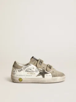 Best Sale Young Old School de napa branca com inserções havana-rosado Meninas (4-10 anos)|Meninos (4-10 anos)